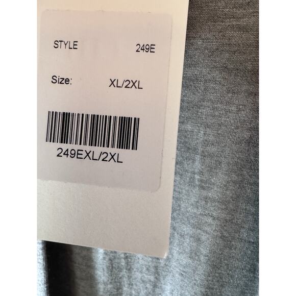 Angel Maternity Womens Sz XL/2XL Bamboo Robe Grey Crochet Trim Hospital Robe NWT - Picture 8 of 13